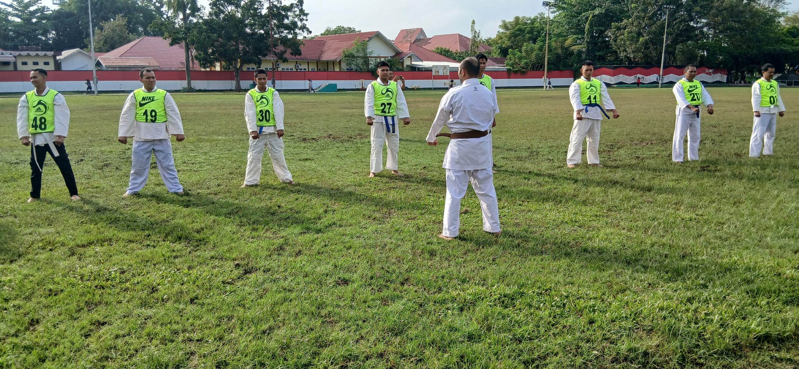 Polres Hulu Sungai Utara Melaksanakan Kegiatan Ujian Beladiri Polri (Berkala / Syarat UKP) Semester 1 Tahun Anggaran 2025