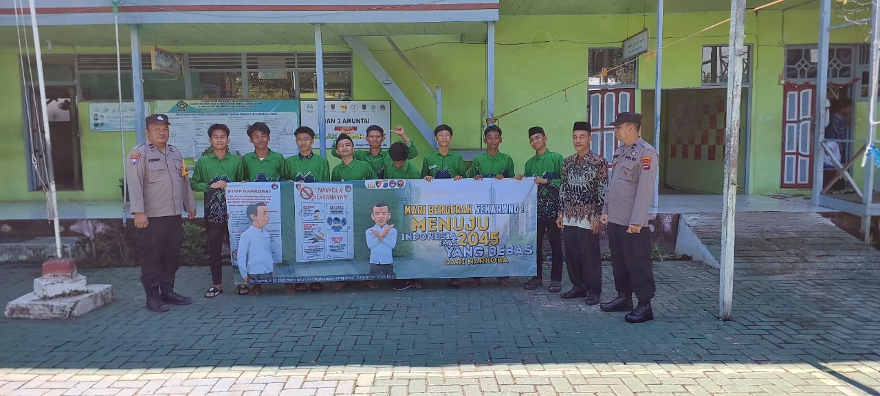 Sosialisasi Bahaya Narkoba di MAN 3 HSU, Polres HSU Ajak Pelajar Jadi Garda Terdepan Lawan Narkoba