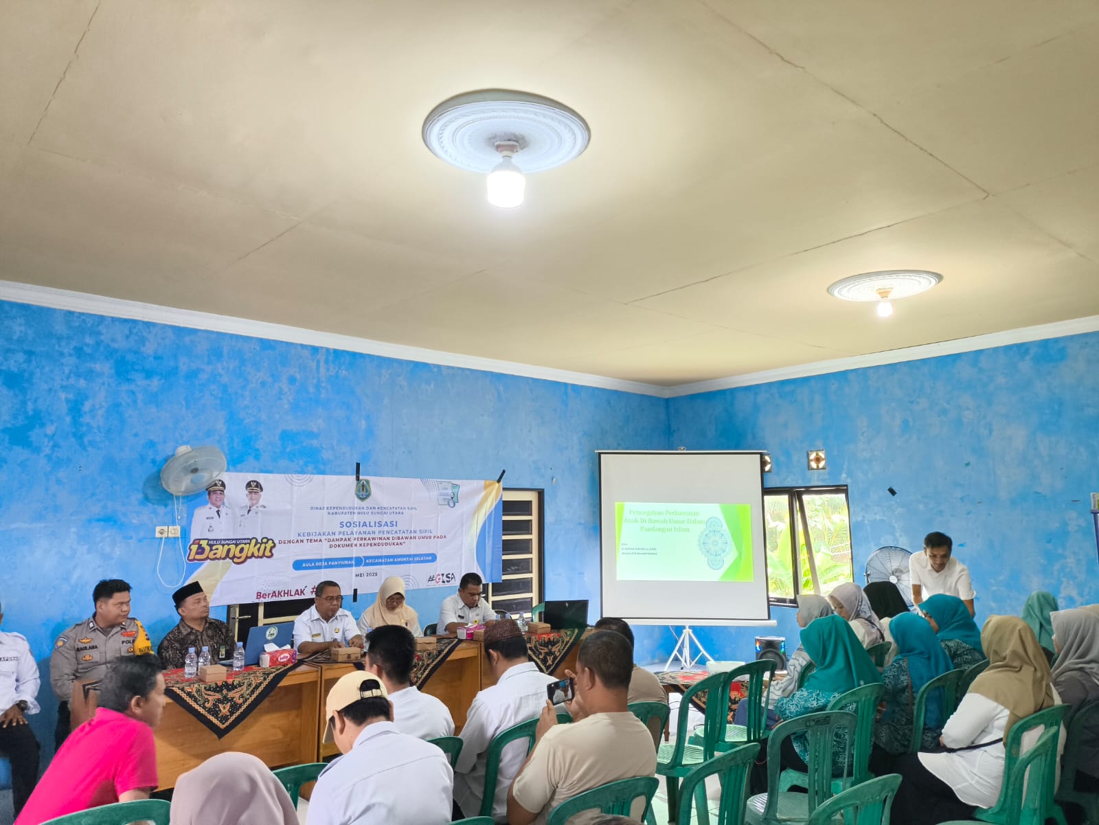 Tekan Pernikahan Usia Dini, Polres HSU Dukung Sosialisasi Kebijakan Pencatatan Sipil di Amuntai Selatan