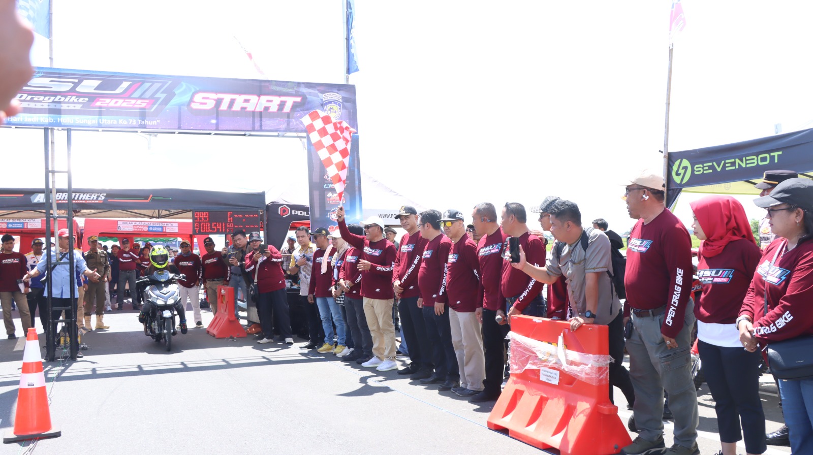 Pembukaan Open Drag Bike 2025 Oleh Bupati Hulu Sungai Utara
