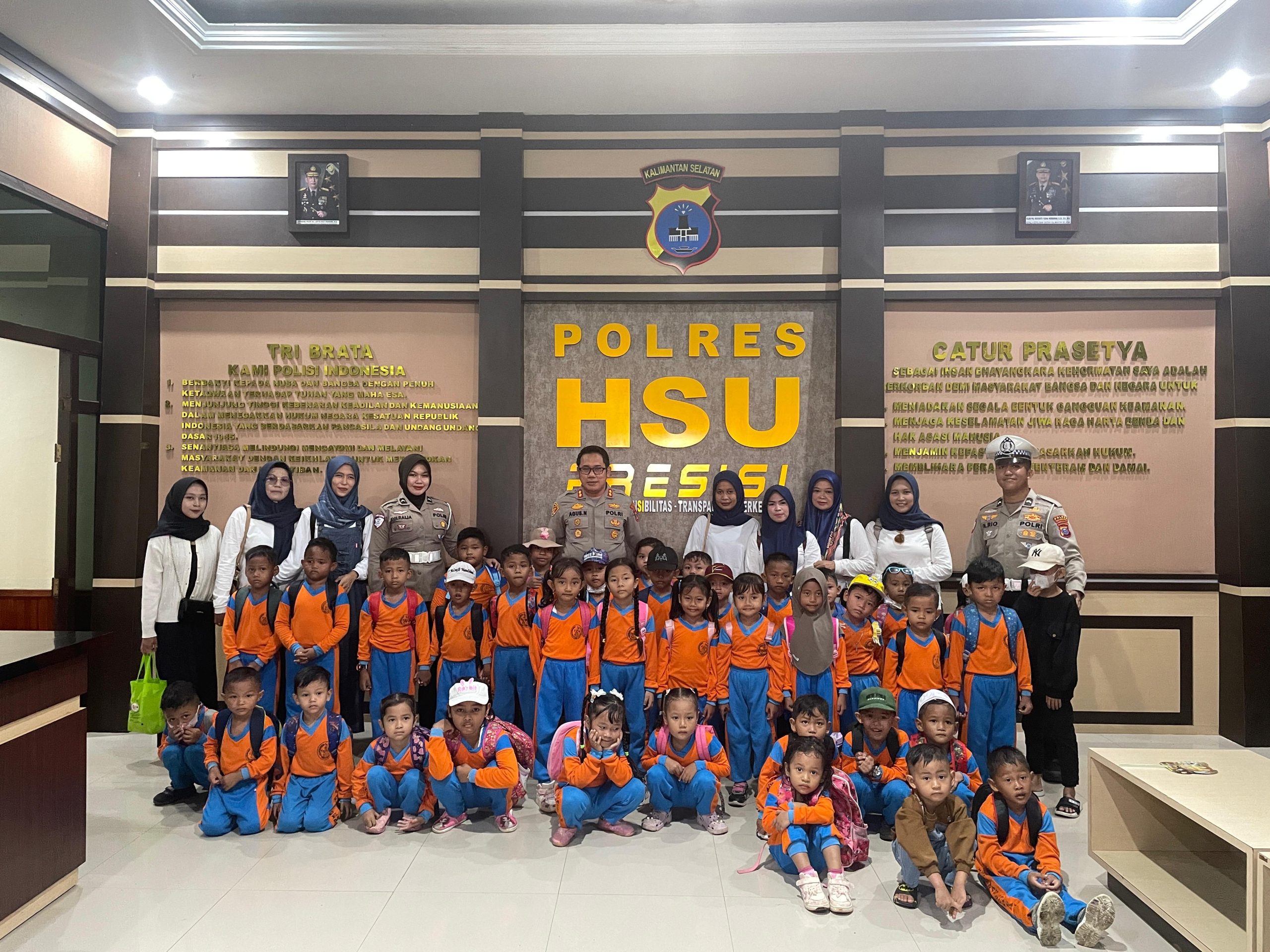 Polres Hulu Sungai Utara Gelar Program Polisi Sahabat Anak, Tanamkan Kesadaran Tertib Berlalu Lintas Sejak Dini