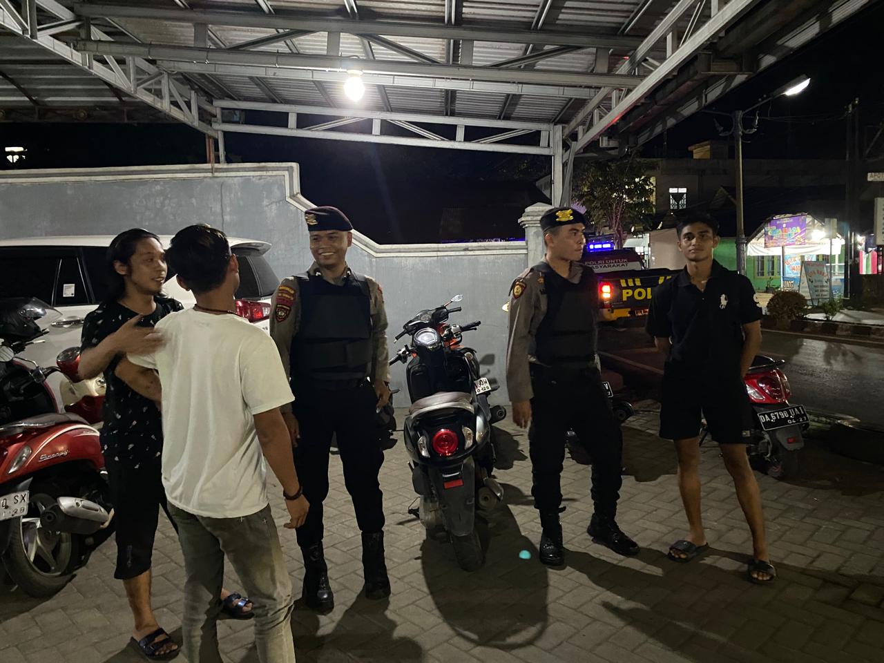 Patroli Malam Sat Samapta Polres HSU Cegah Tawuran, Balap Liar, dan Kejahatan Jalanan