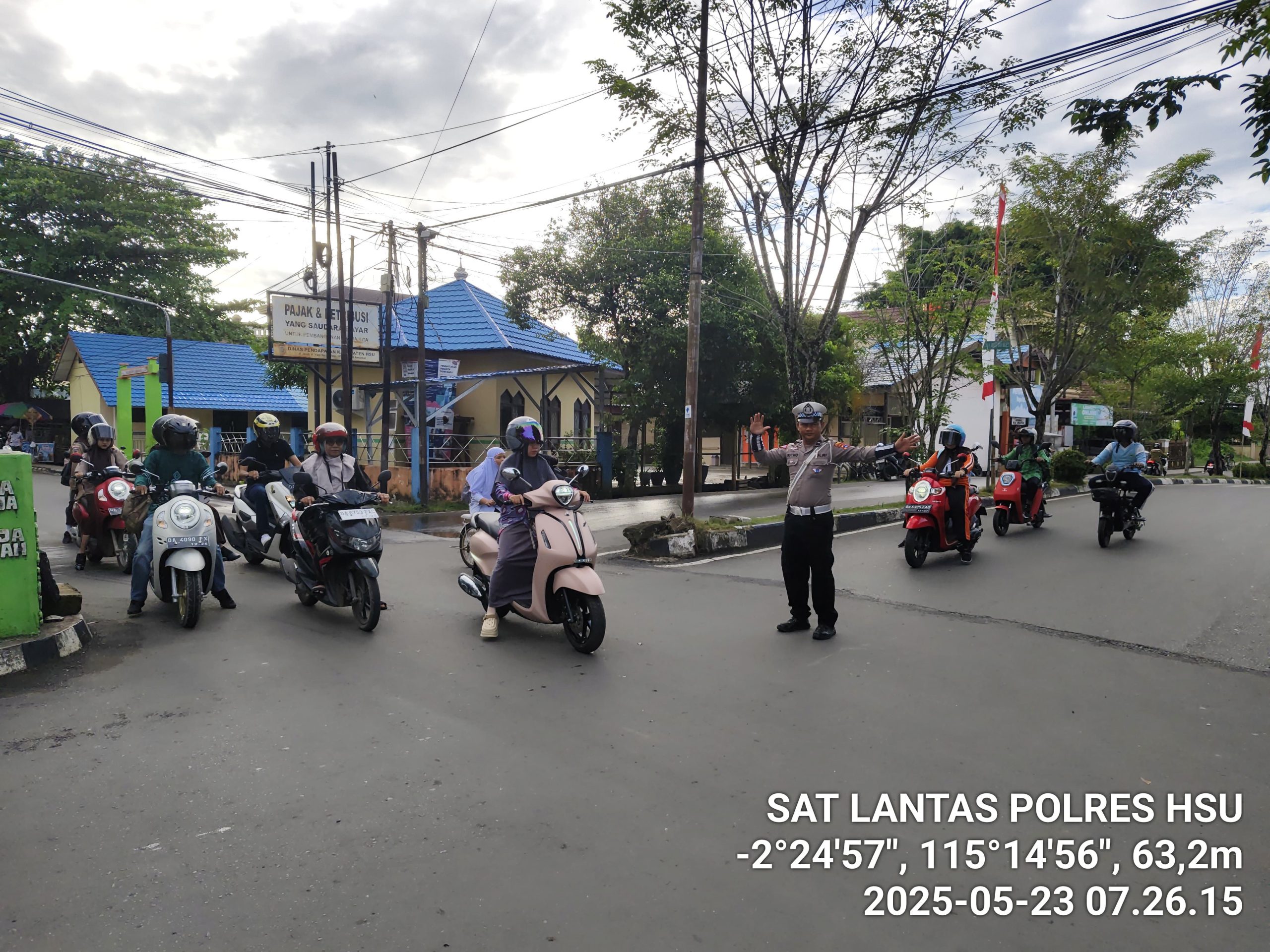 Apel Pagi dan Pengaturan Lalu Lintas Satlantas Polres HSU Berjalan Lancar, Tingkatkan Disiplin Masyaraka
