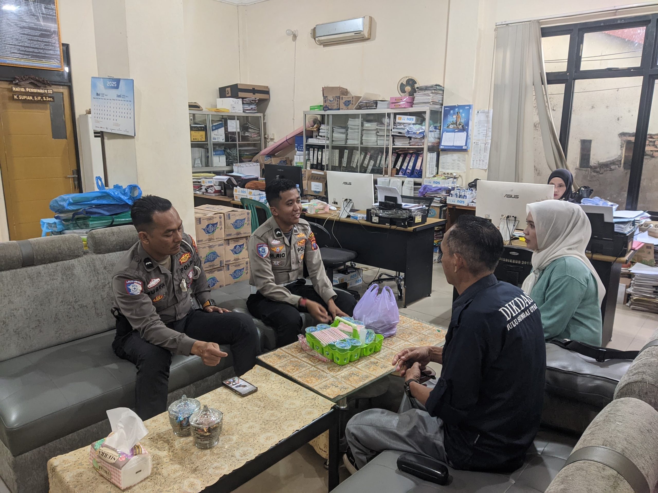 Sat Lantas Polres HSU Koordinasi dengan Dinas Pendidikan untuk Perkuat Program Polisi Cilik Banua