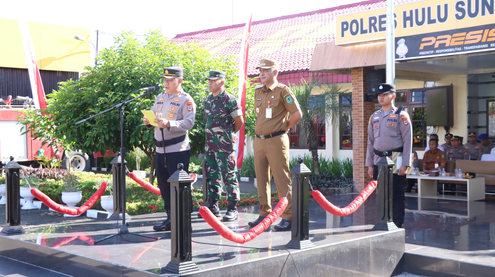 Sinergi Tangguh Hadapi Karhutla 2025: Polres HSU Gelar Apel Kesiapsiagaan Bersama Forkopimda dan Instansi Terkait
