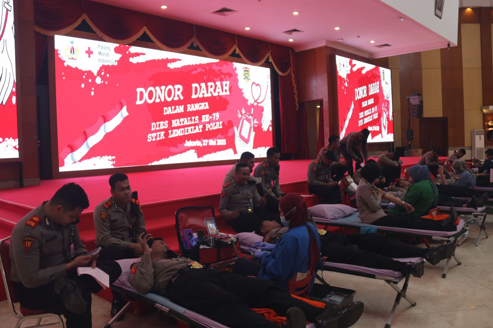 STIK Lemdiklat Polri Gelar Donor Darah Sambut Dies Natalis ke-79