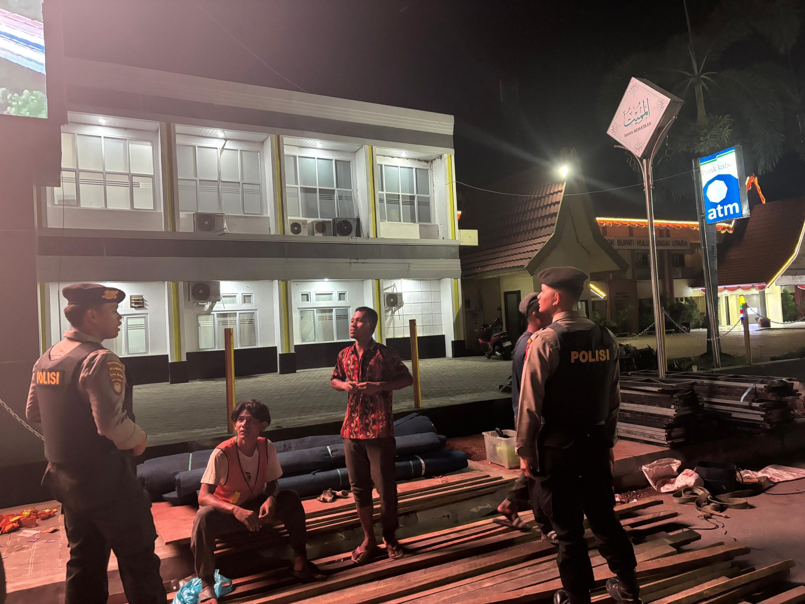 Patroli Bailang Sat Samapta Polres HSU Antisipasi Tawuran dan Kejahatan Jalanan, Wujudkan Malam Aman di Amuntai