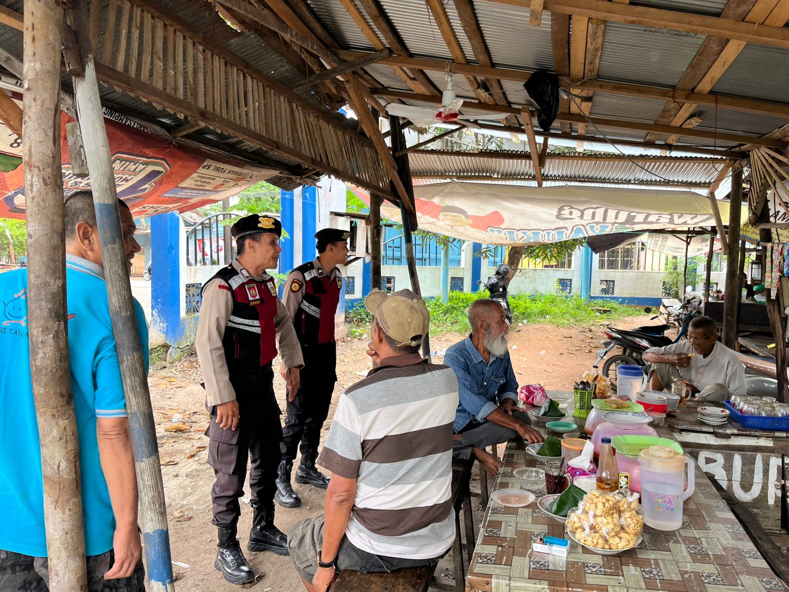 Patroli Bailang Sat Samapta Polres HSU Perkuat Pencegahan Kejahatan Jalanan di Pusat Keramaian Amuntai