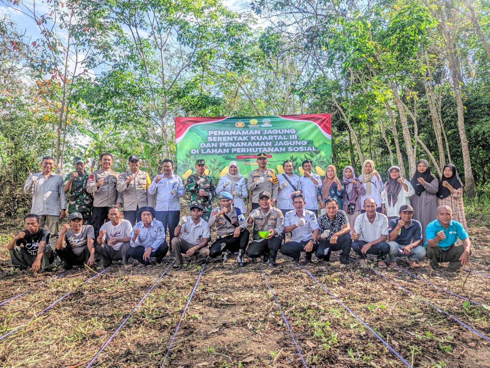 Kegiatan Polsek Amuntai Utara Melaksanakan Jagung Serentak Kuartal III