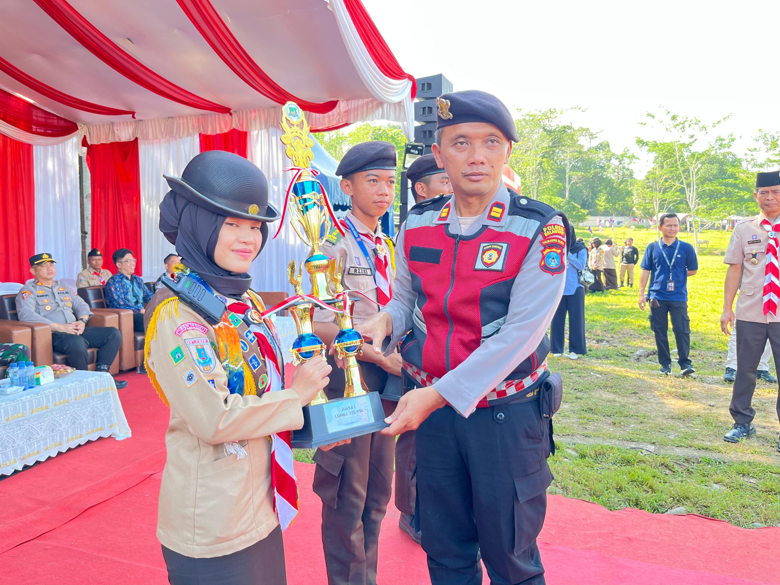 Saka Bhayangkara Polres HSU Raih Prestasi Membanggakan di PERTIKARAD Kalsel XII 2025