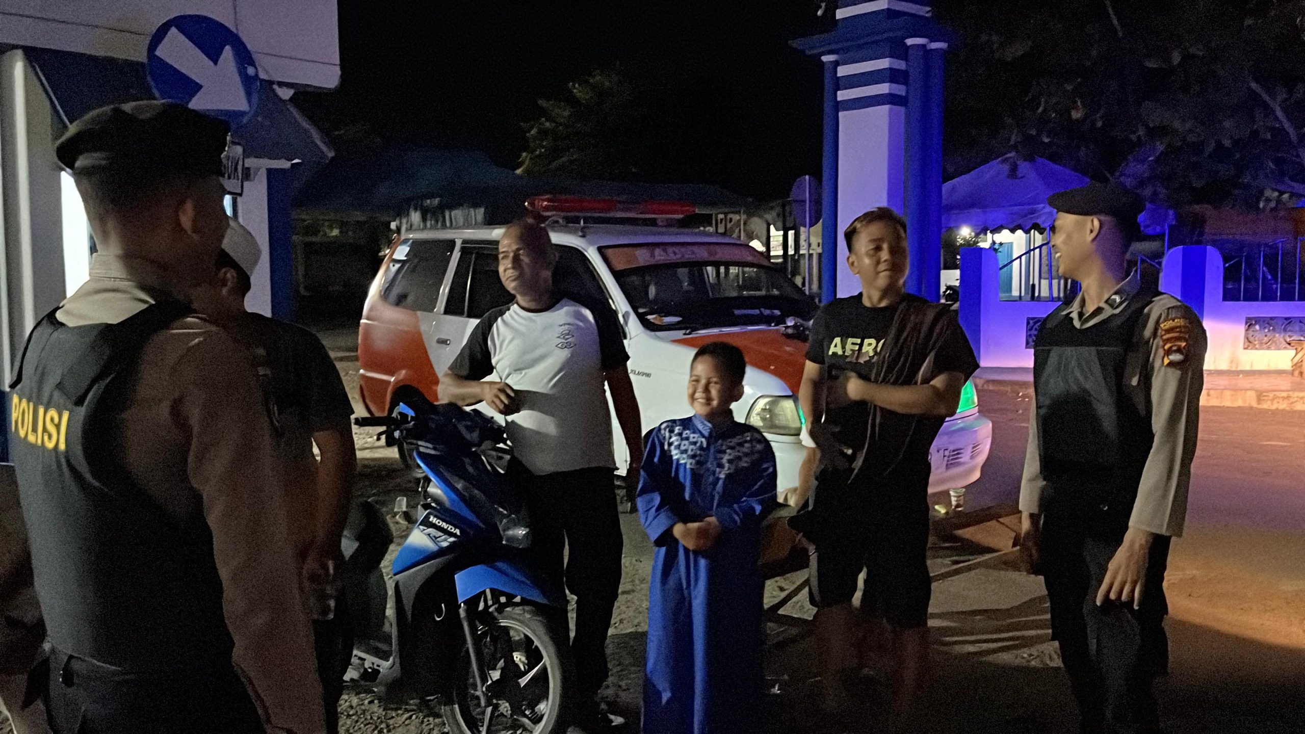 Patroli Bailang Sat Samapta Polres HSU Tingkatkan Keamanan Malam Hari, Cegah Kejahatan Jalanan di Titik Rawan