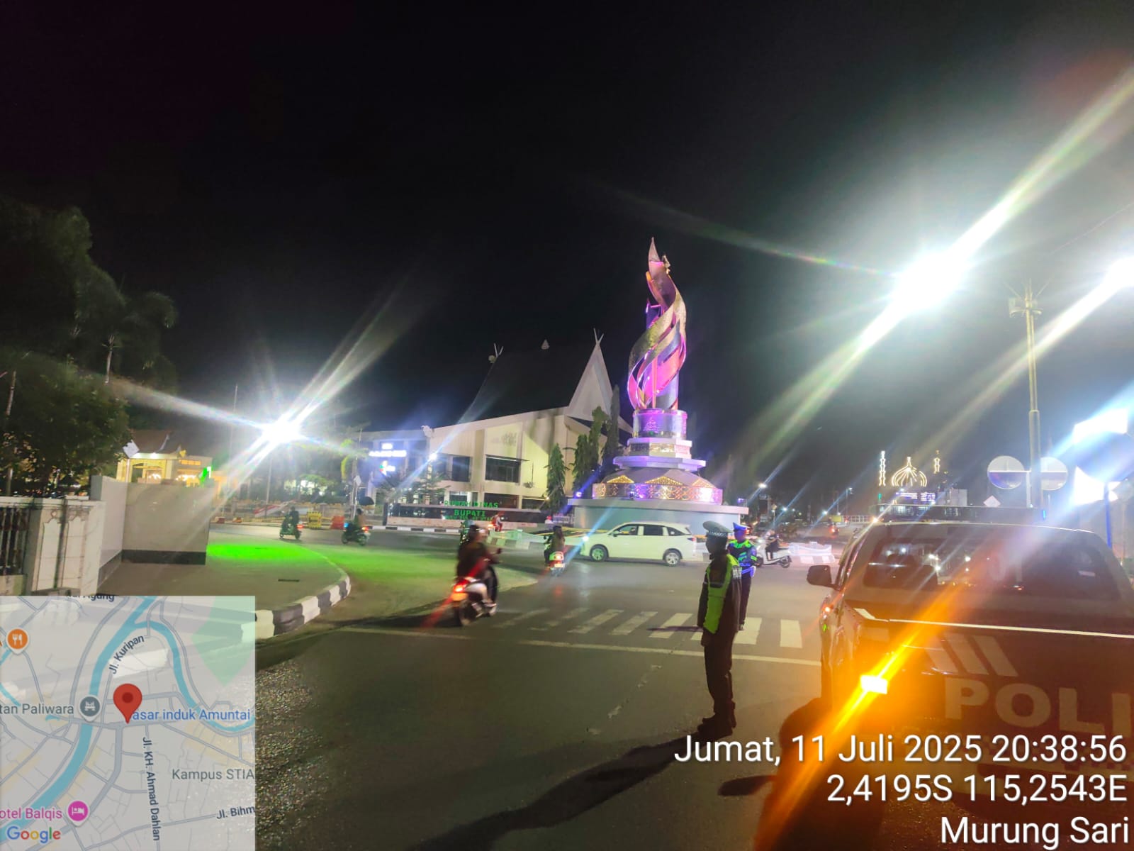 Patroli dan Pengaturan Lalu Lintas Sat Lantas Polres HSU Jaga Kamtibmas, Wujudkan Rasa Aman di Jalur Rawan