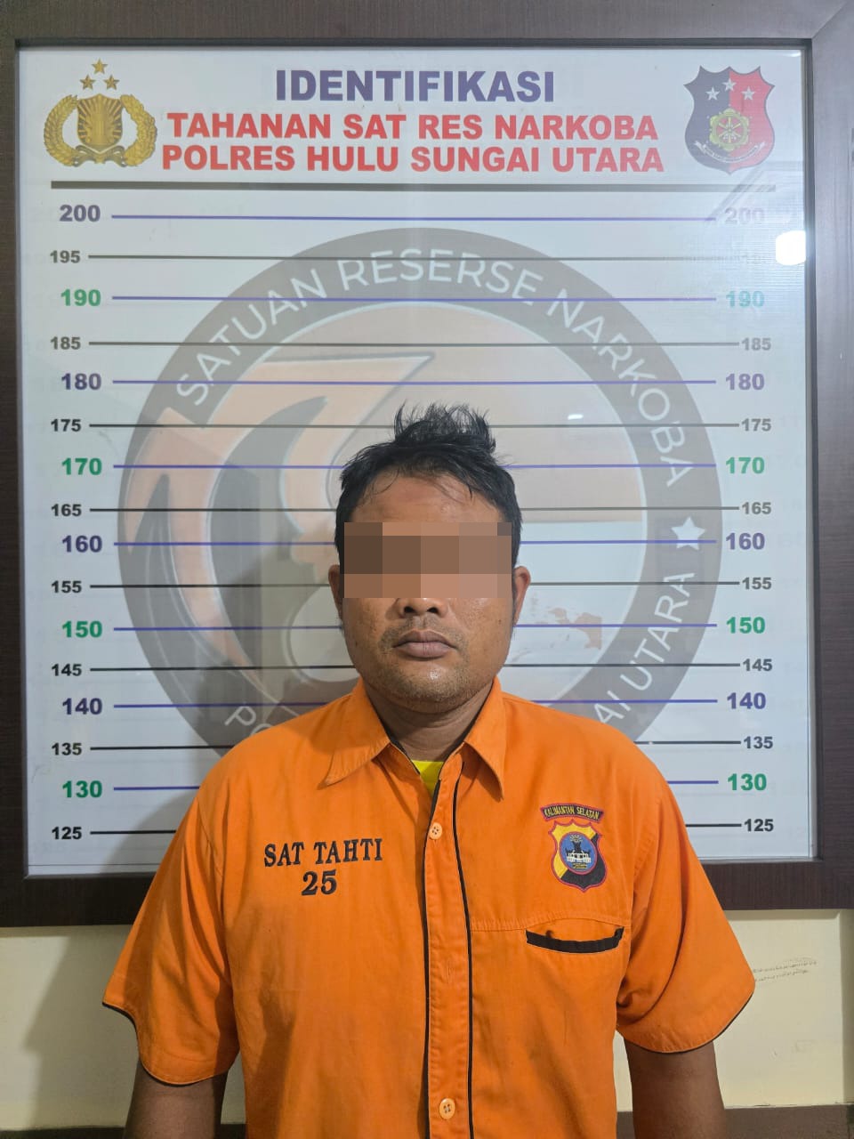 Satresnarkoba Polres HSU Bekuk H (38), Pengedar Sabu di Sungai Malang, Sabu Siap Edar Diamankan
