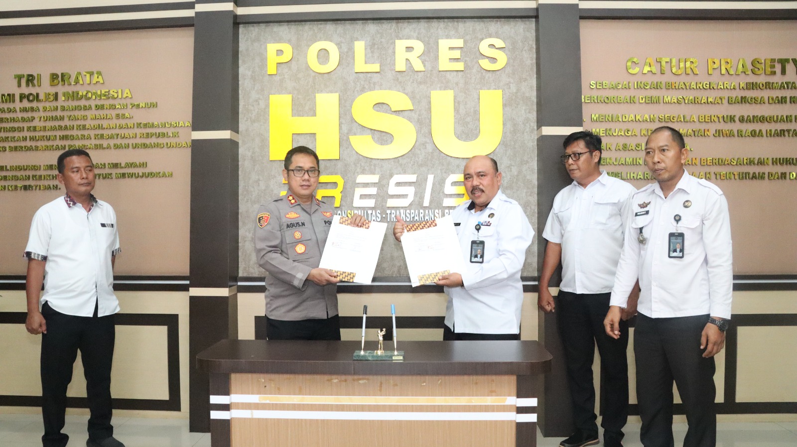 Perkuat Sinergi Pengamanan dan Hukum, Polres HSU dan Lapas Amuntai Tandatangani MoU Strategis