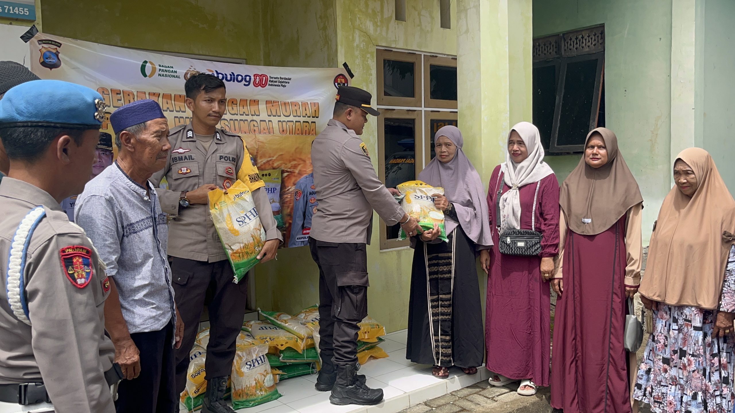 Polres HSU Dukung Gerakan Pangan Murah di Sungai Pandan dan Sungai Tabukan untuk Jaga Stabilitas Harga dan Pasokan