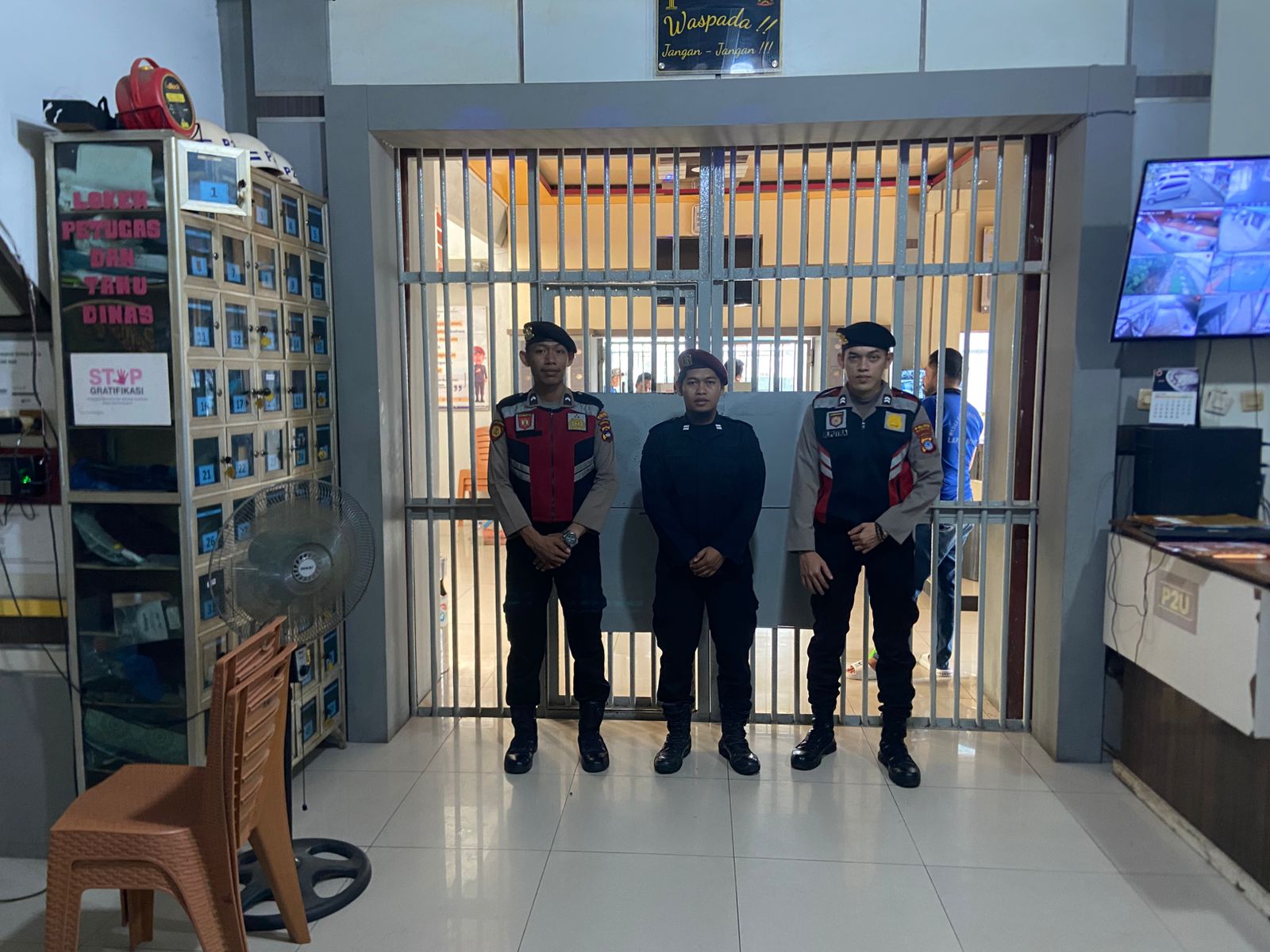 Patroli Sambang LP Kelas II B Amuntai, Polres HSU Dukung Tugas Pemasyarakatan dan Jaga Situasi Tetap Kondusif
