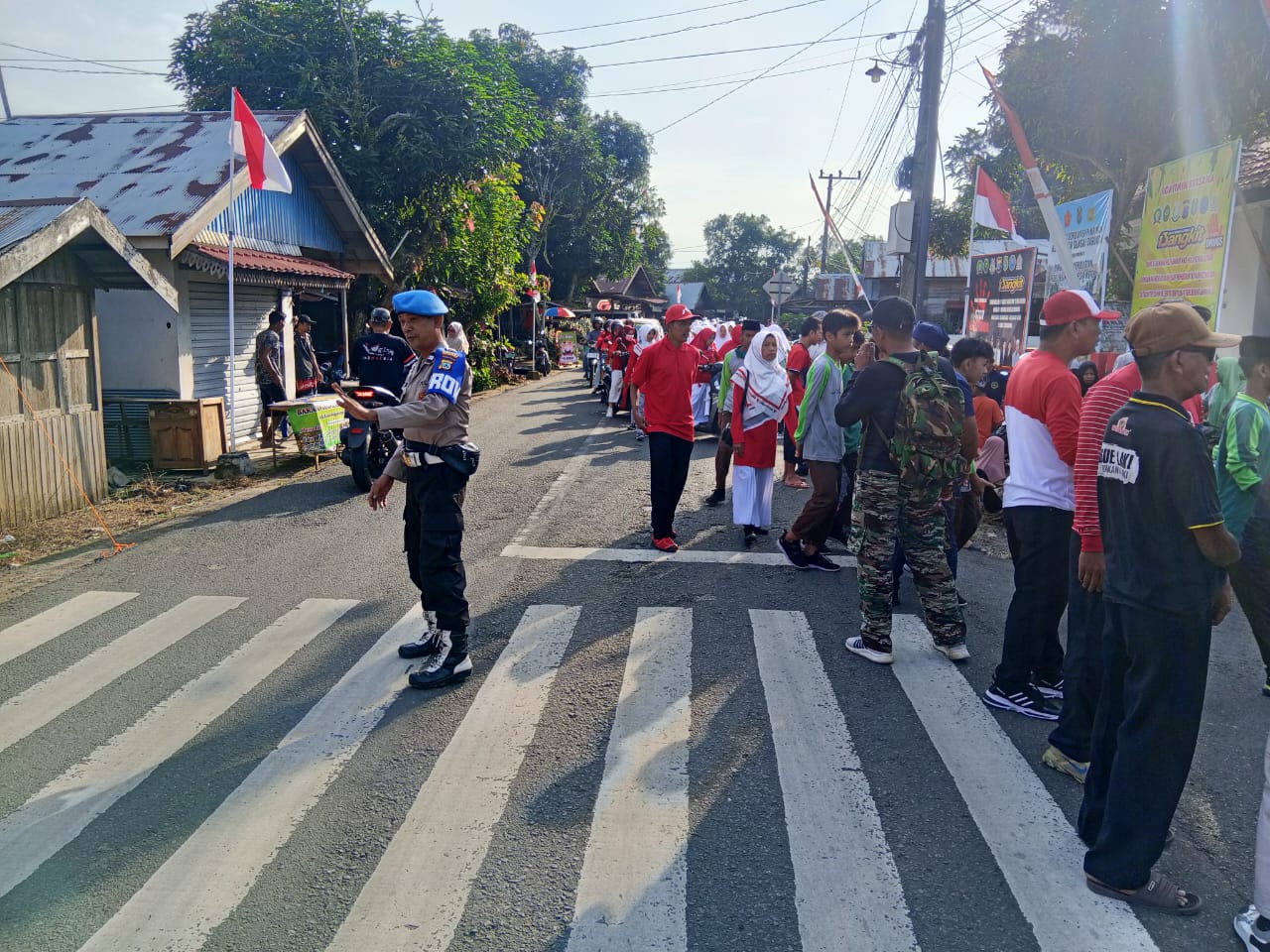 Meriah dan Penuh Kebersamaan, Jalan Santai Berhadiah Warnai HUT RI ke-80 di Kecamatan Sungai Tabukan