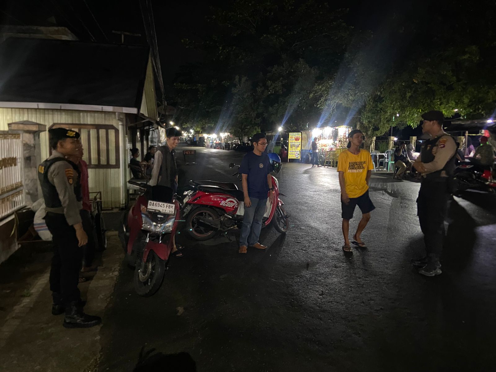 Sat Samapta Polres HSU Gelar Patroli Bailang Malam Hari, Cegah Aksi Premanisme dan Kejahatan Jalanan
