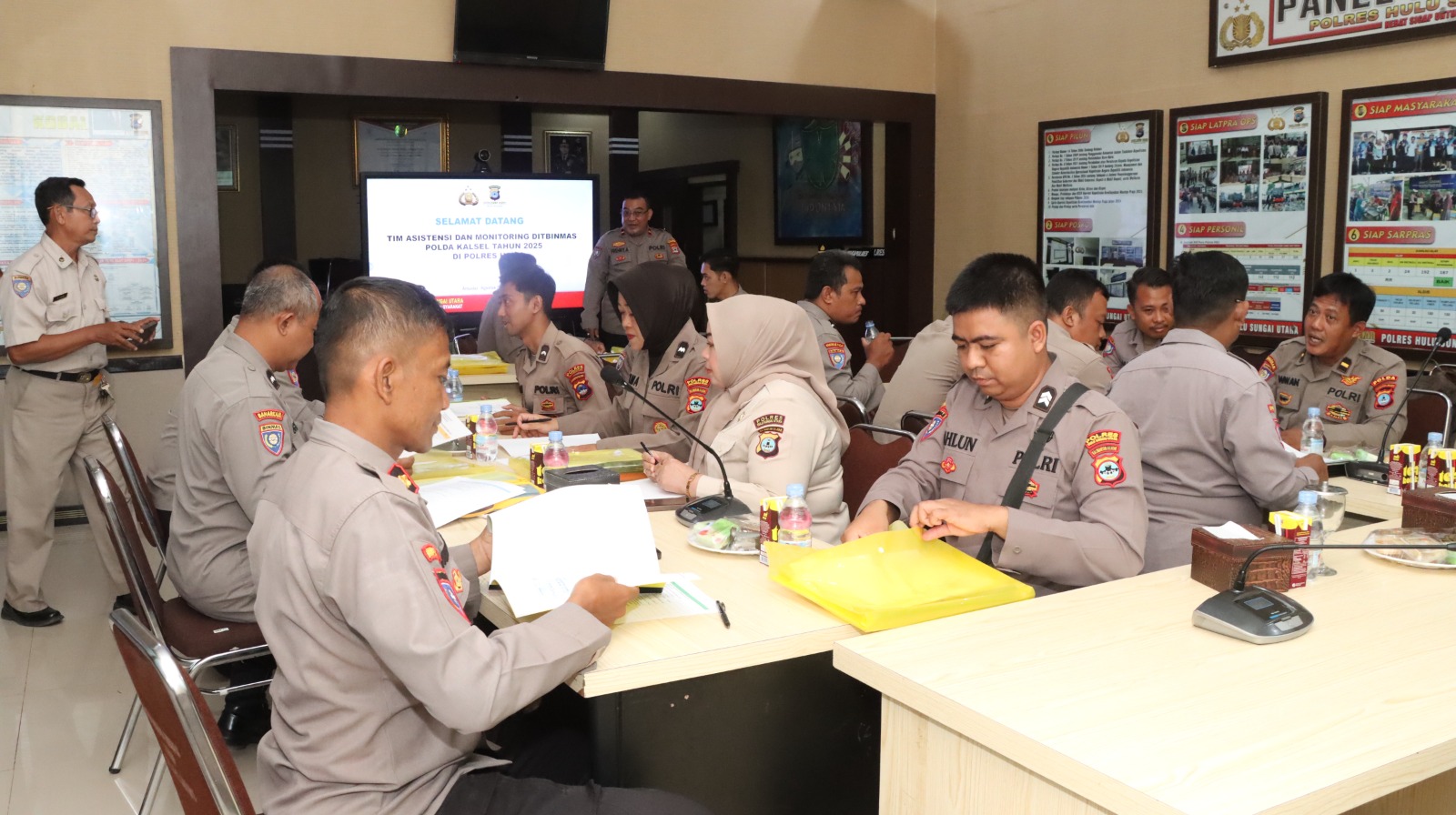 Dit Binmas Polda Kalsel Laksanakan Supervisi di Polres Hulu Sungai Utara