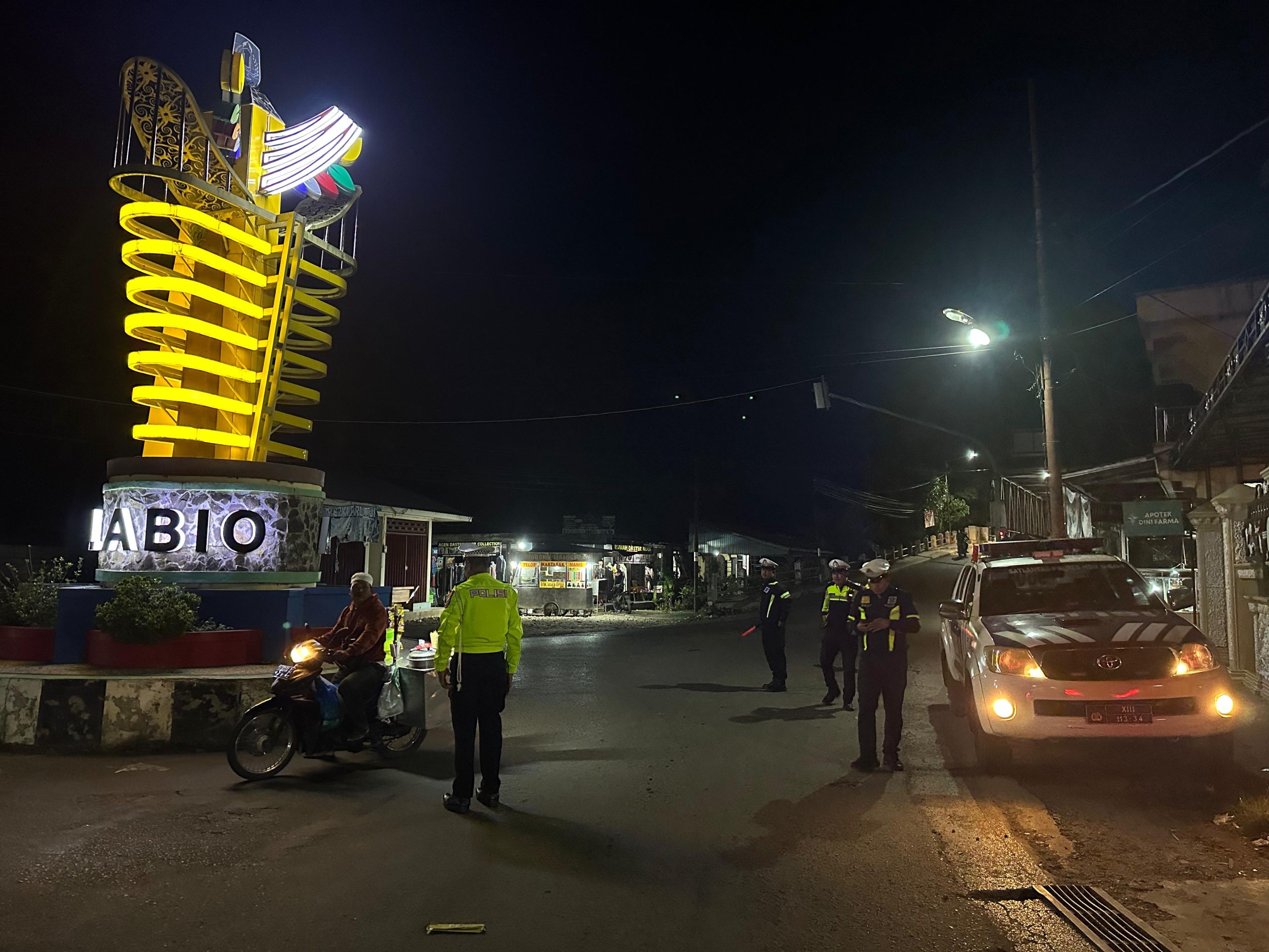 Sat Lantas Polres HSU Gelar Patroli Malam Wujudkan Kamseltibcarlantas dan Rasa Aman di Masyarakat