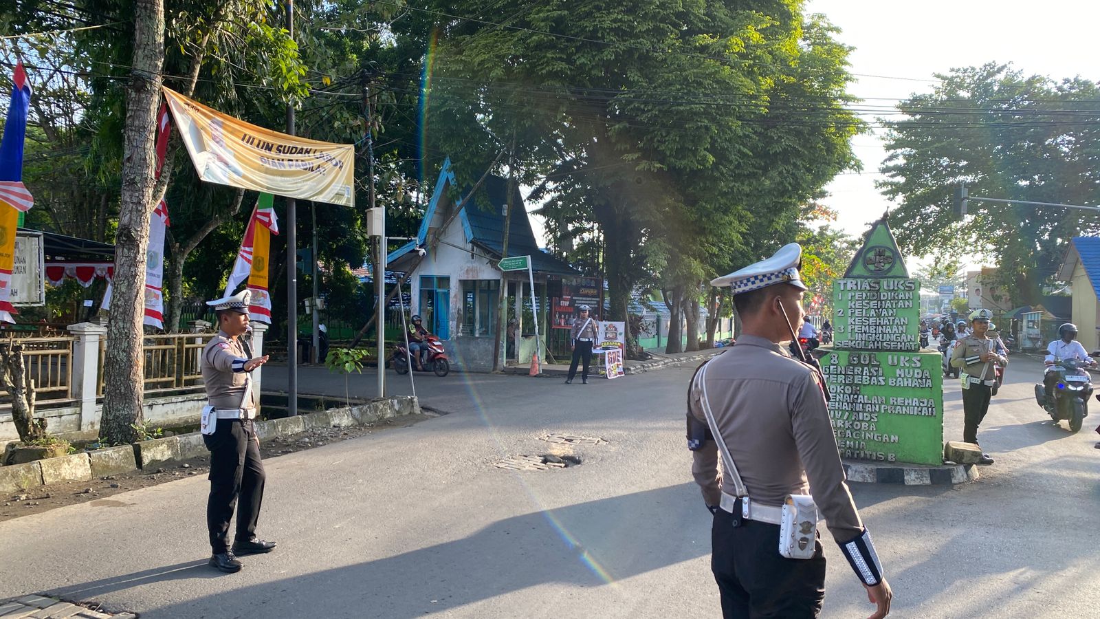 Satlantas Polres HSU Gelar Apel Pagi dan Pengaturan Lalu Lintas, Wujudkan Kamseltibcar di Amuntai