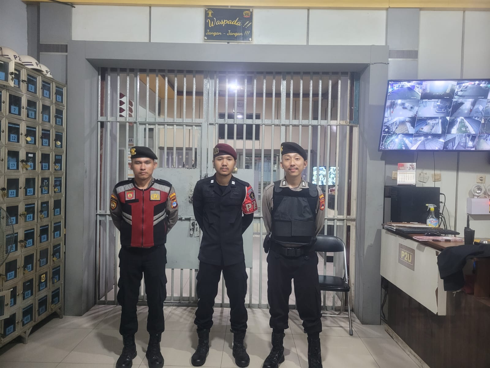 Patroli Sambang Sat Samapta Polres HSU di Lapas Kelas II B Amuntai Dorong Sinergi Tugas Pemasyarakatan