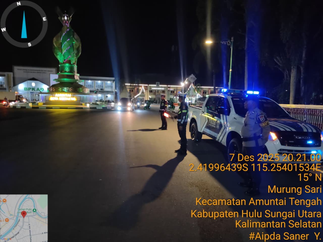 Satlantas Polres Hulu Sungai Utara Gelar Penjagaan, Patroli, dan Pengaturan di Wilayah Rawan Kecelakaan
