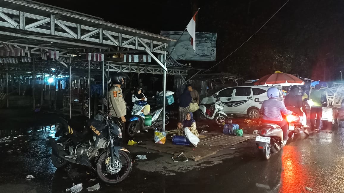 Polsek Amuntai Tengah Gelar Patroli Malam untuk Ciptakan Situasi Kamtibmas yang Kondusif di Wilayah Hukum HSU