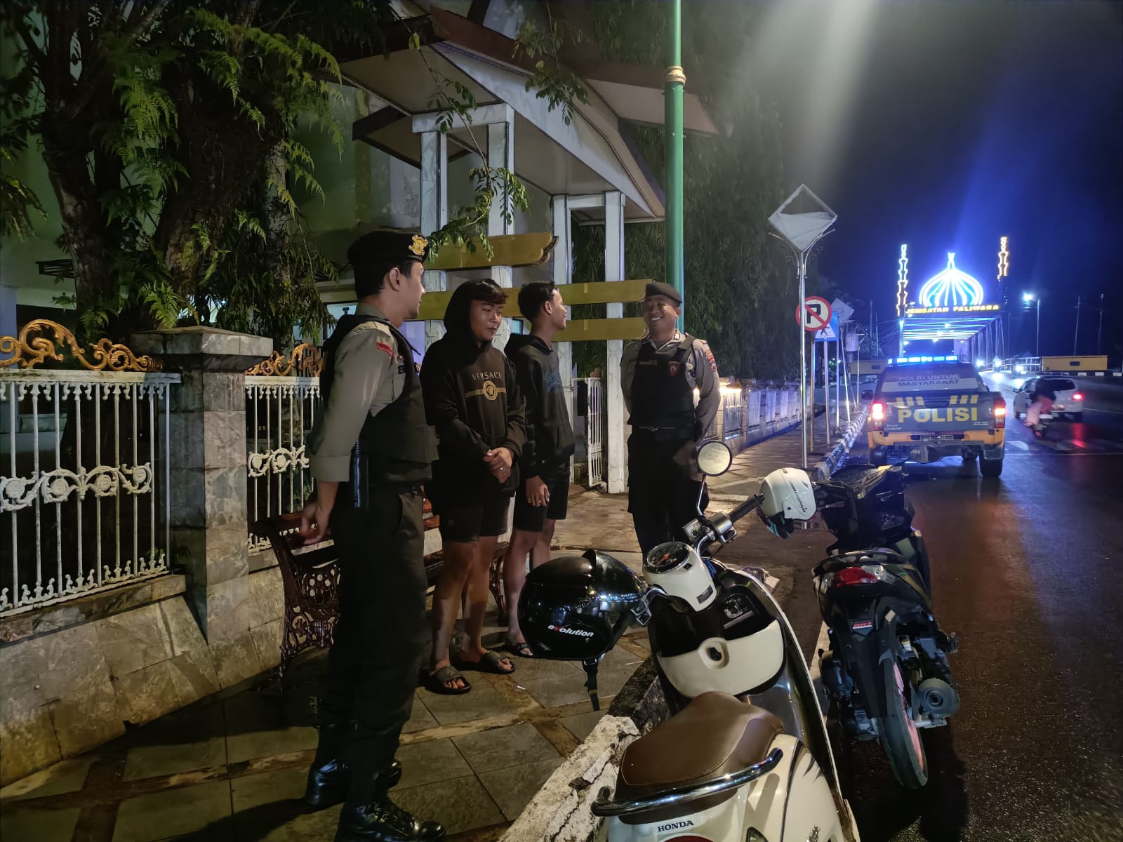 Sat Samapta Polres HSU Intensifkan Patroli Bailang Malam Hari, Cegah Premanisme dan Kejahatan Jalanan