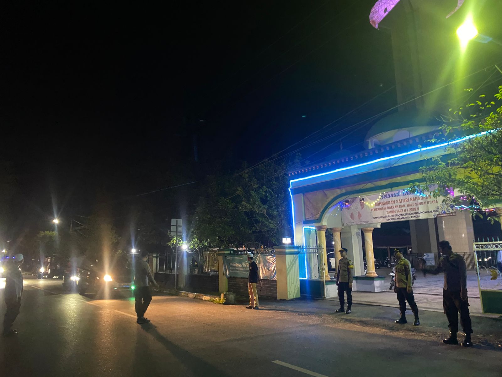 Polres HSU Gelar Pengamanan dan Pengaturan Shalat Tarawih Ramadhan 1447 H untuk Wujudkan Sitkamtibmas Kondusif