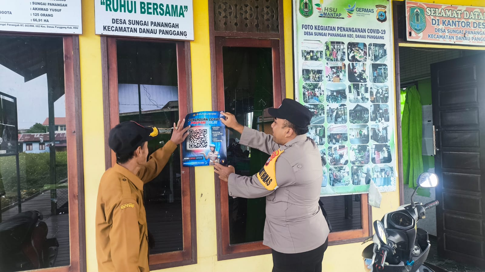 Polsek Danau Panggang Gelar Sosialisasi Layanan Pengaduan Online (QR Code) di Desa Sungai Panangah, Dorong Transparansi dan Akses Cepat Pelaporan Publik