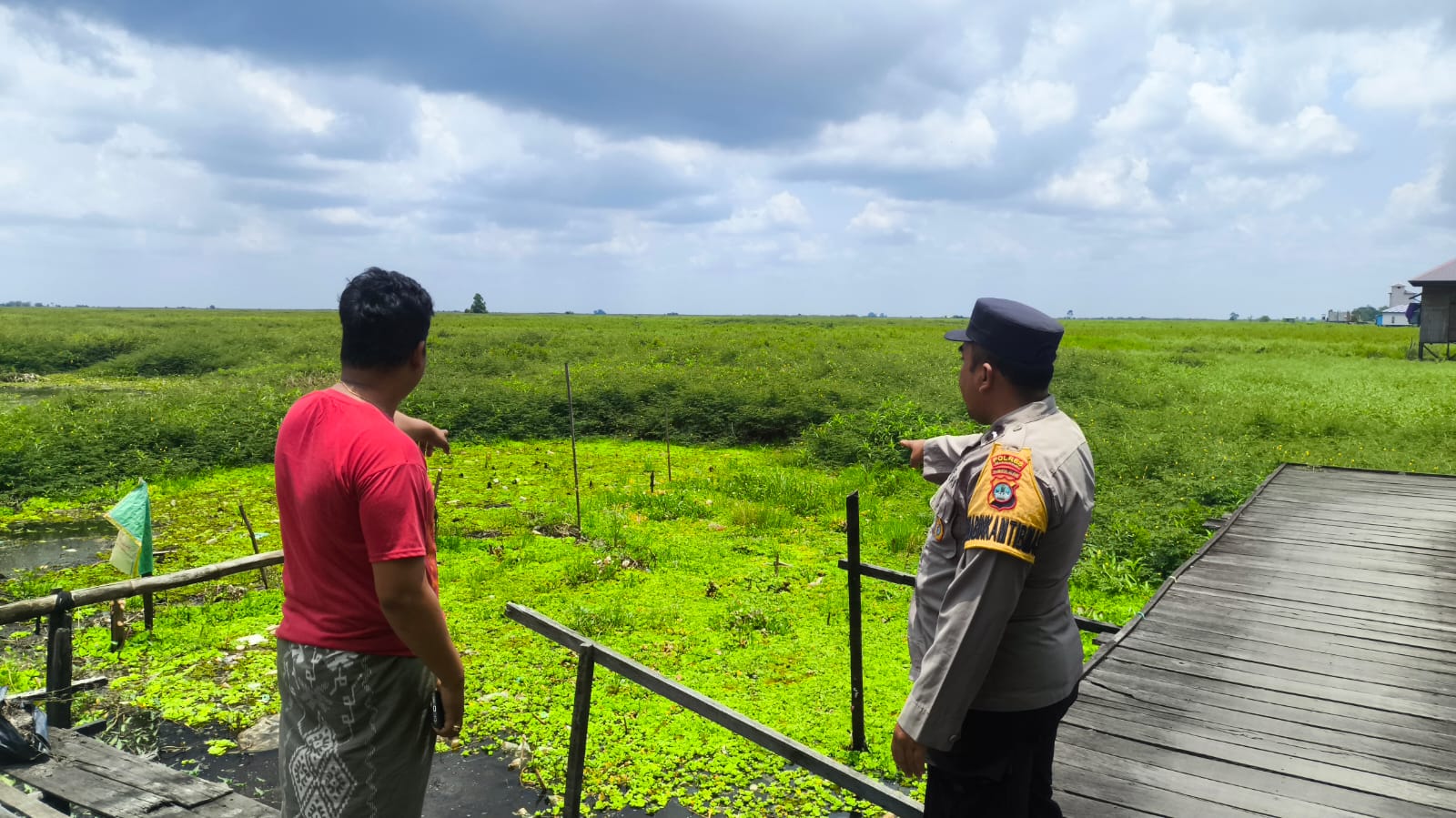Polsek Danau Panggang Sosialisasikan Program Tanam Jagung Pakan Lewat KRYD di Desa Sungai Namang