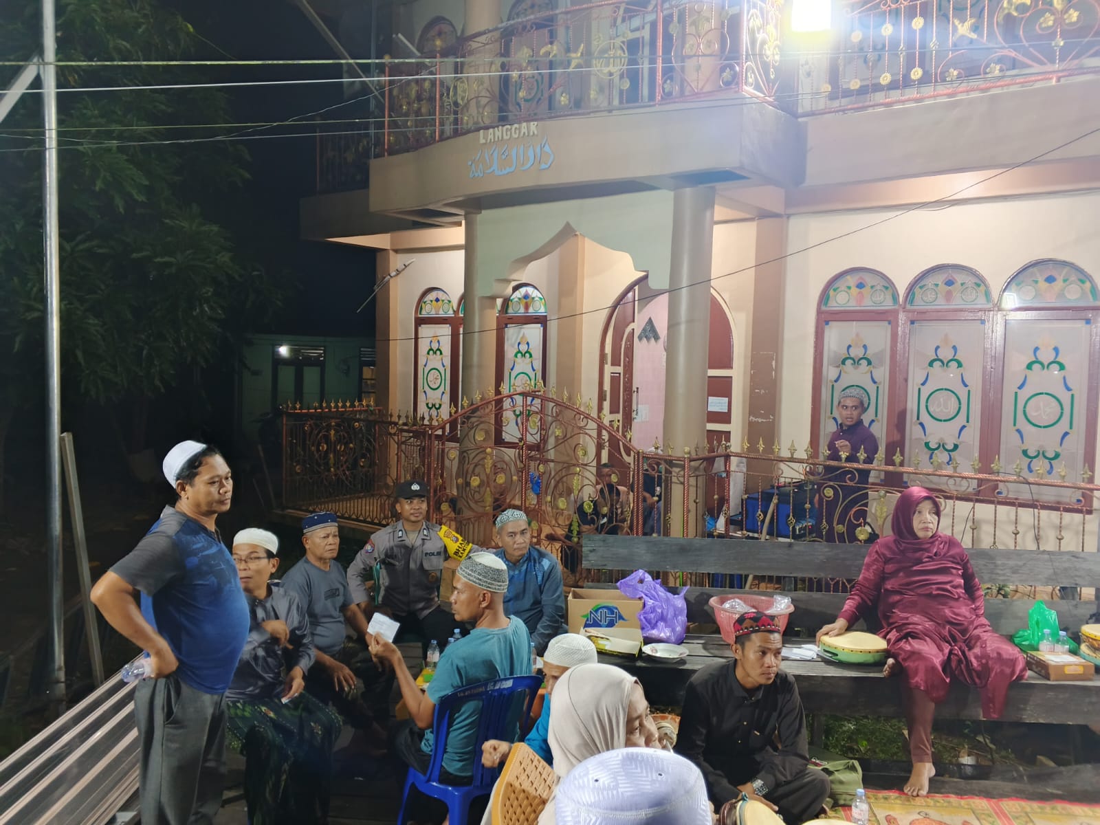 Polsek Amuntai Tengah Gelar Patroli Malam Ciptakan Situasi Aman dan Kondusif di Wilayah Hukum