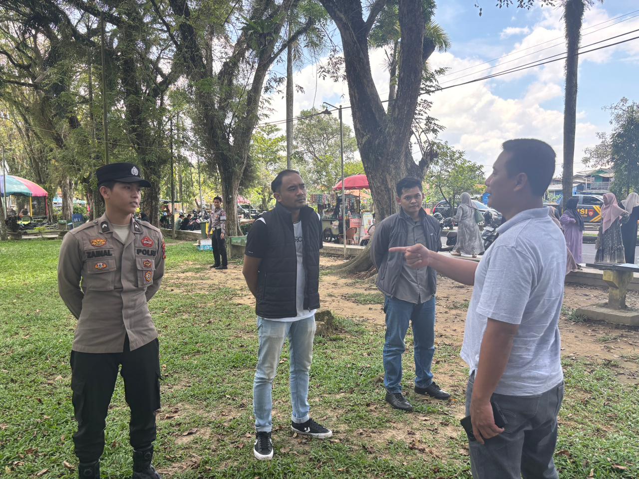 Polres HSU Amankan Objek Wisata Taman Putri Junjung Buih, Pengunjung Capai 200 Orang