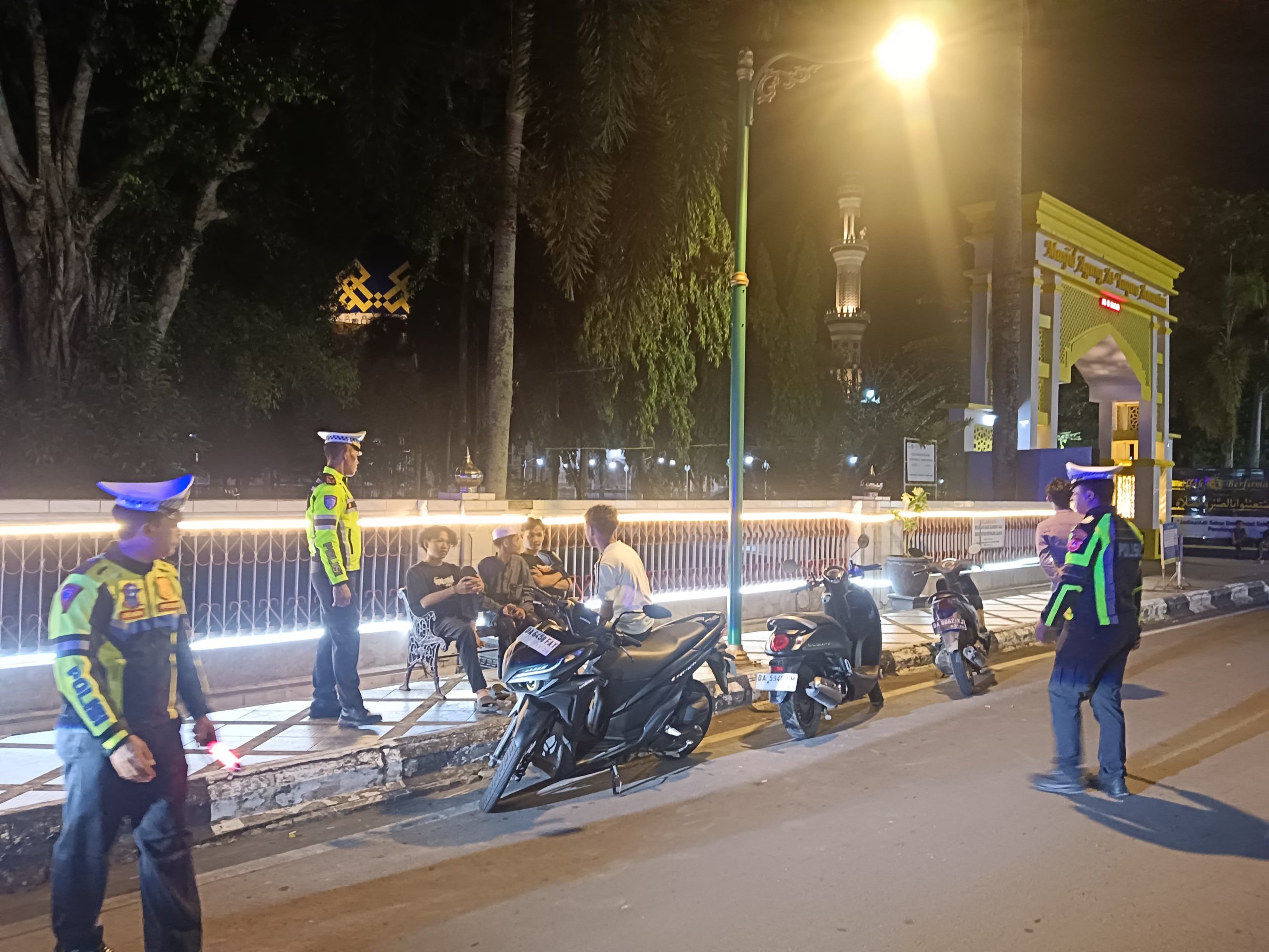 Polres HSU Gelar Patroli KRYD di Sejumlah Titik Strategis Amuntai untuk Ciptakan Kondusivitas Kamtibmas