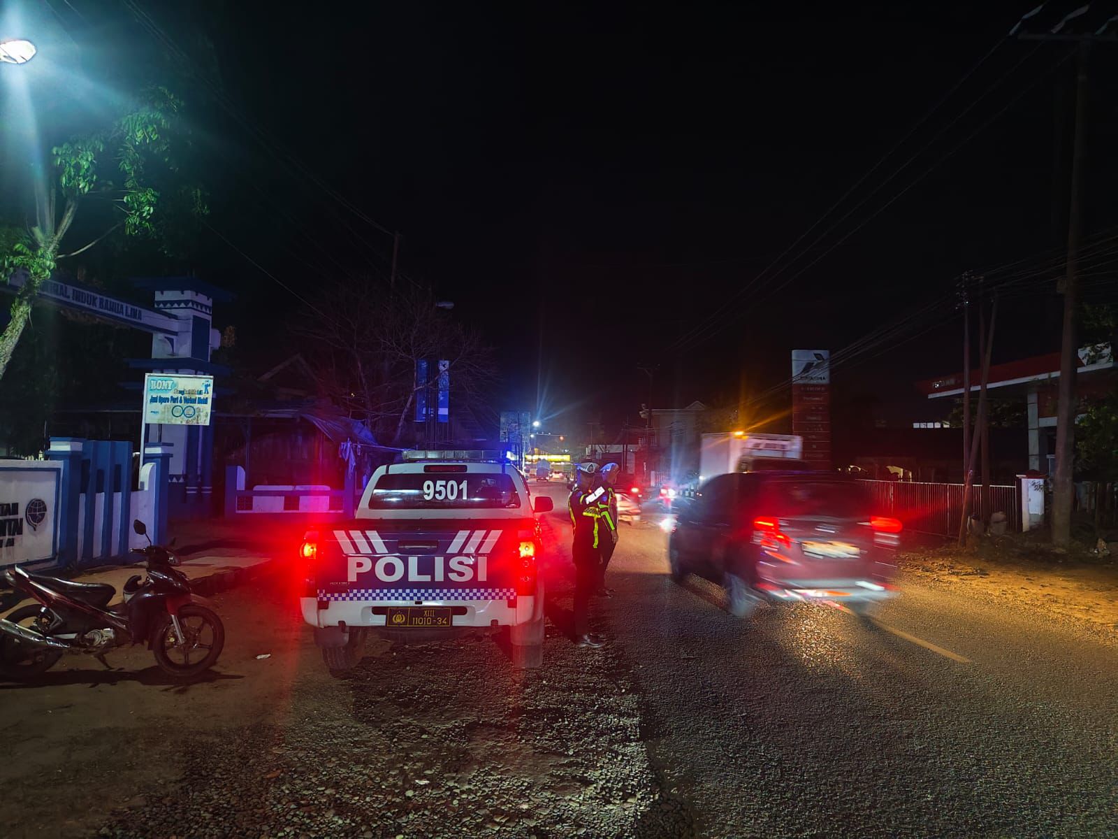 Satlantas Polres HSU Gelar Patroli Malam di Sejumlah Titik Rawan untuk Cegah Kecelakaan dan Pelanggaran Lalu Lintas