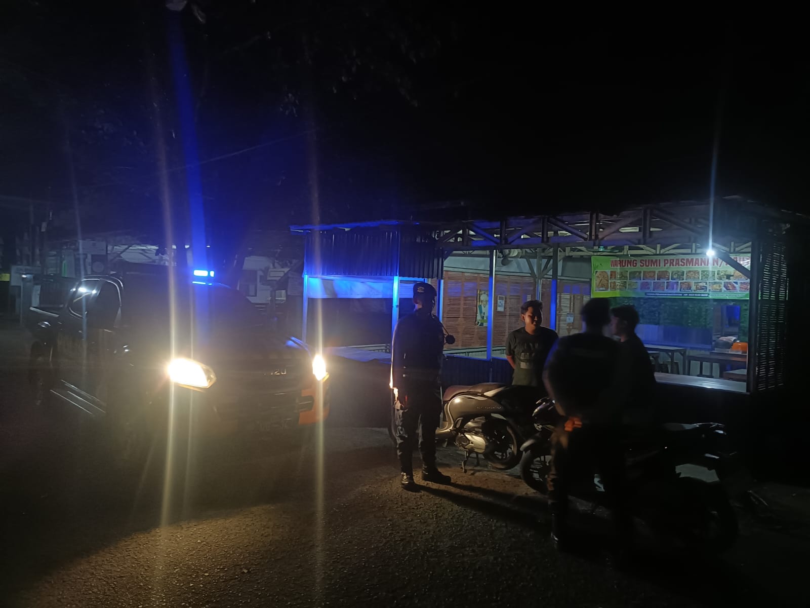 Sat Samapta Polres HSU Gelar Patroli Bailang untuk Cegah Aksi Premanisme dan Kejahatan Jalanan di Wilayah Hukum Polres HSU