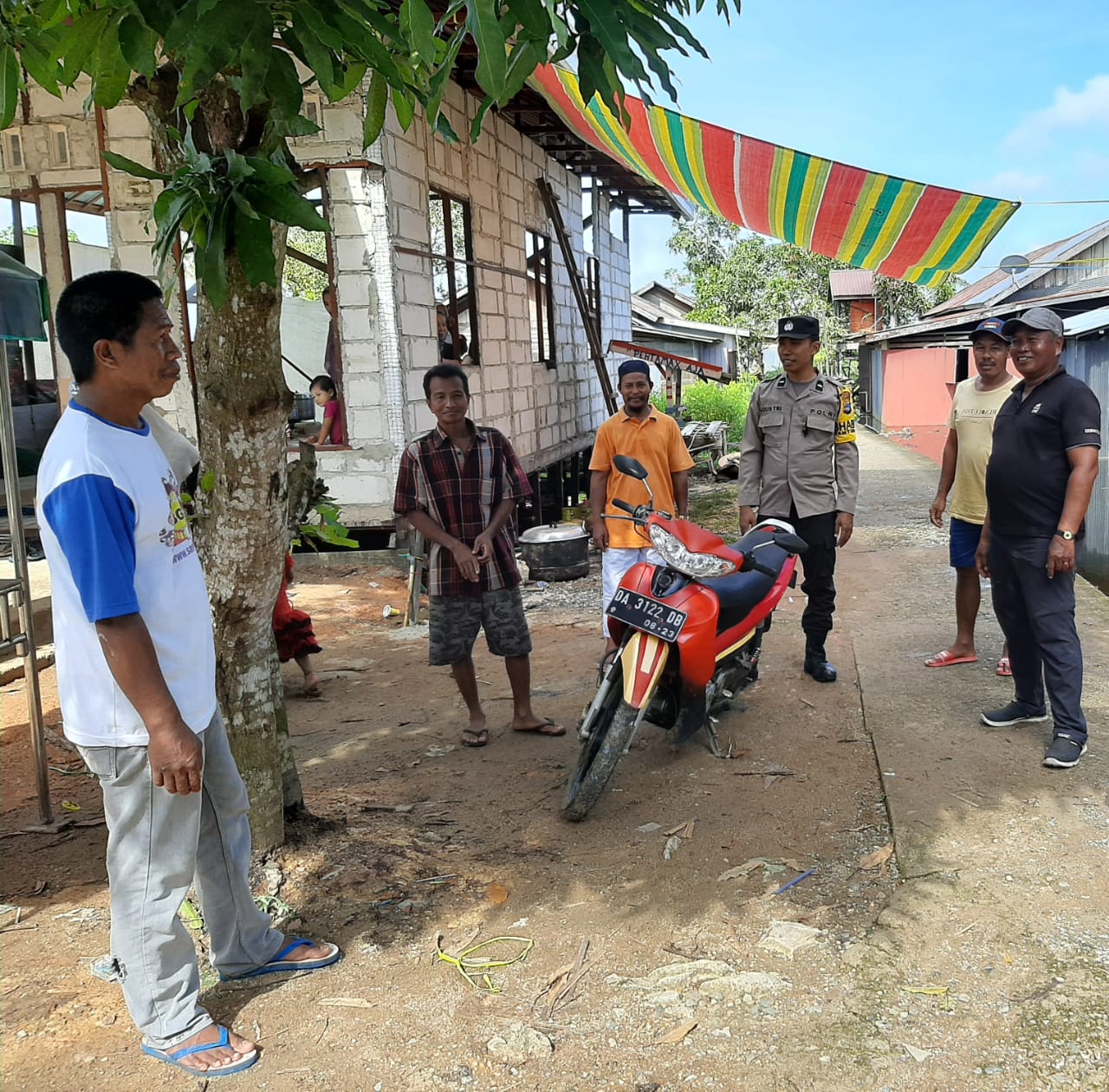 Polsek Sungai Pandan Monitor Perkembangan Lahan Jagung, Waspadai Dampak Genangan Air Terhadap Ketahanan Pangan