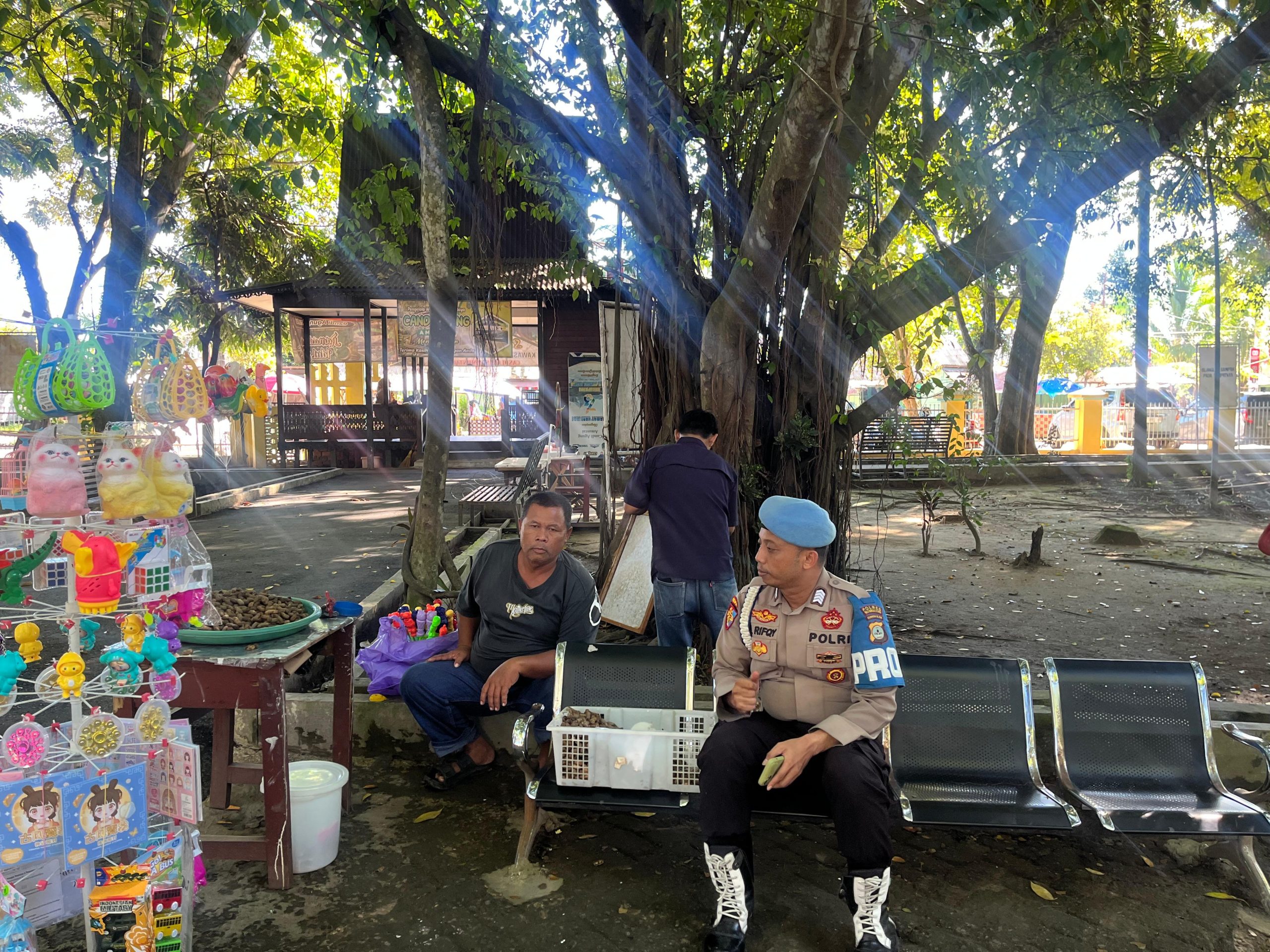 Polsek Amuntai Tengah Intensifkan Patroli di Candi Agung dan Wilayah Kota, Wujudkan Kamtibmas Aman dan Kondusif