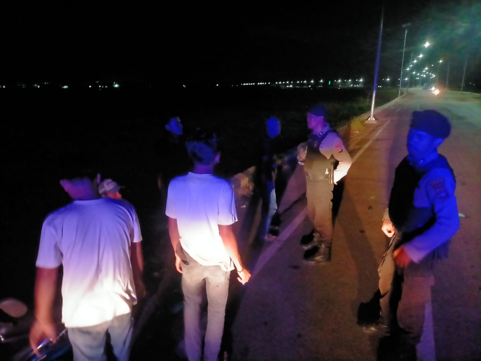 Sat Samapta Polres HSU Gelar Patroli Kota Malam Hari, Antisipasi Premanisme, Balap Liar, dan Kejahatan Jalanan