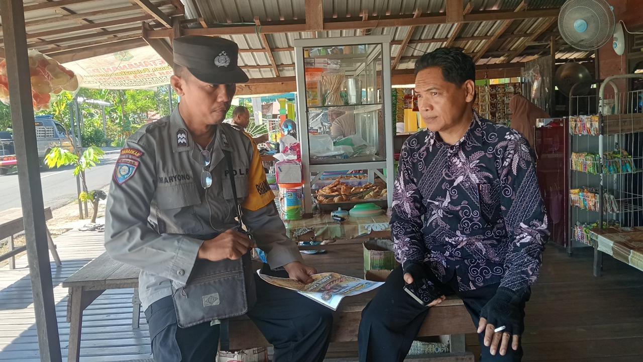 Polsek Amuntai Selatan Lakukan Monitoring Perkembangan Jagung untuk Dukung Ketahanan Pangan Nasional