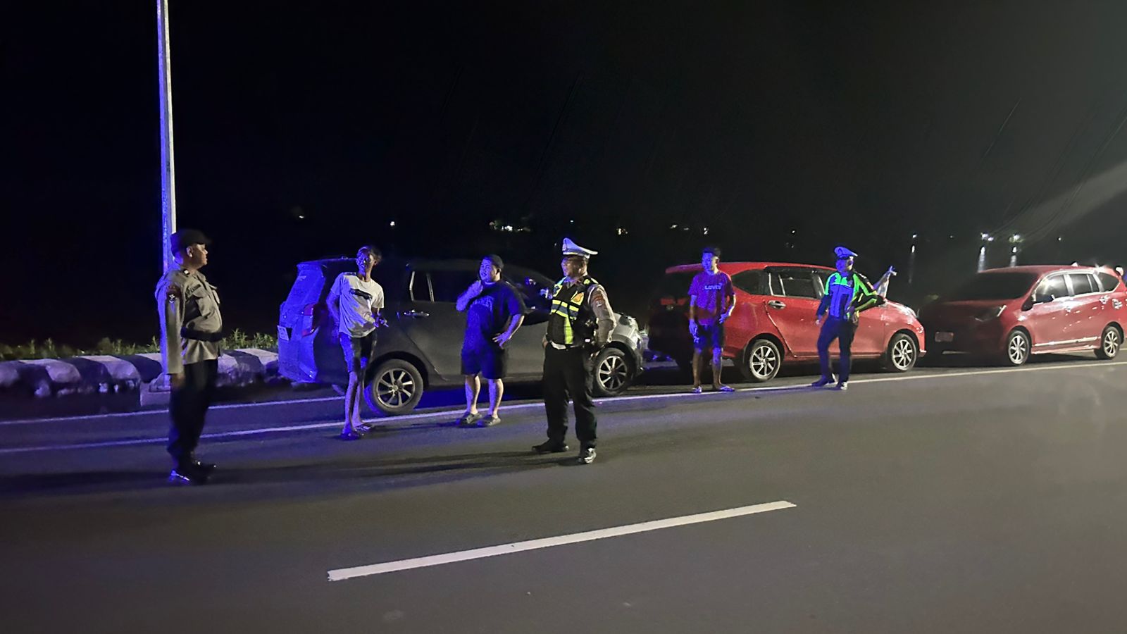 Polres HSU Gelar Patroli Malam untuk Ciptakan Situasi Kamtibmas Kondusif di Wilayah Amuntai