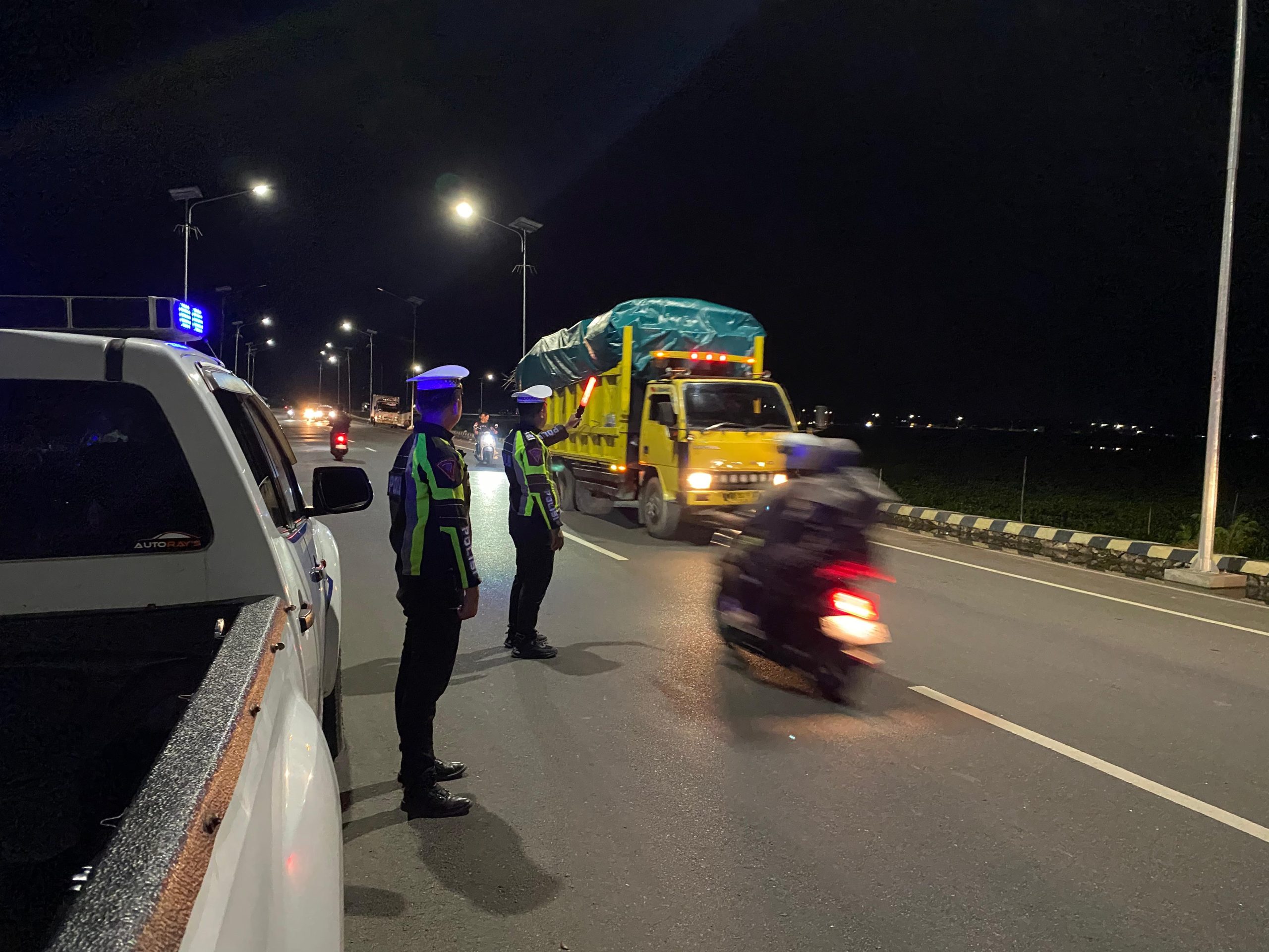 Satlantas Polres Hulu Sungai Utara Intensifkan Patroli Malam, Antisipasi Balap Liar dan Tekan Angka Kecelakaan