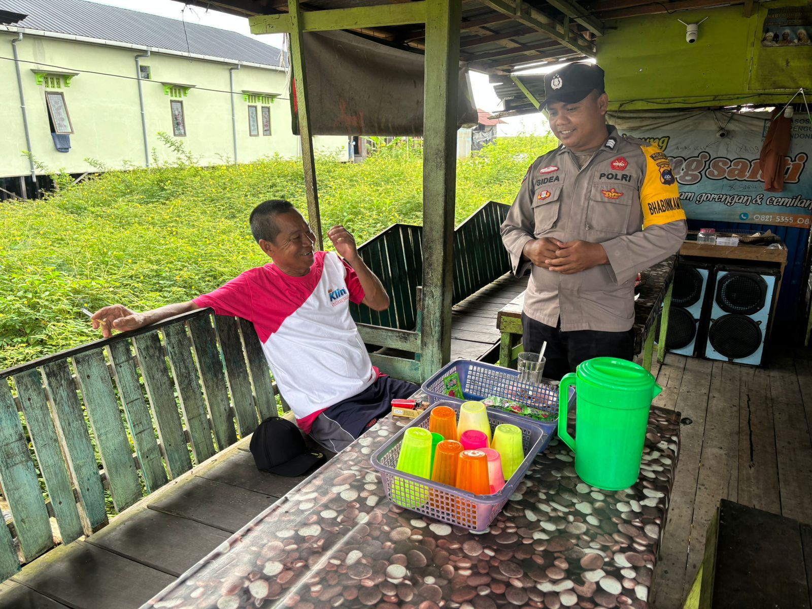 Polsek Danau Panggang Gelar Patroli Dialogis, Sambang dan Sosialisasi di Desa Baru, Perkuat Kamtibmas di Wilayah Hukum Polres HSU