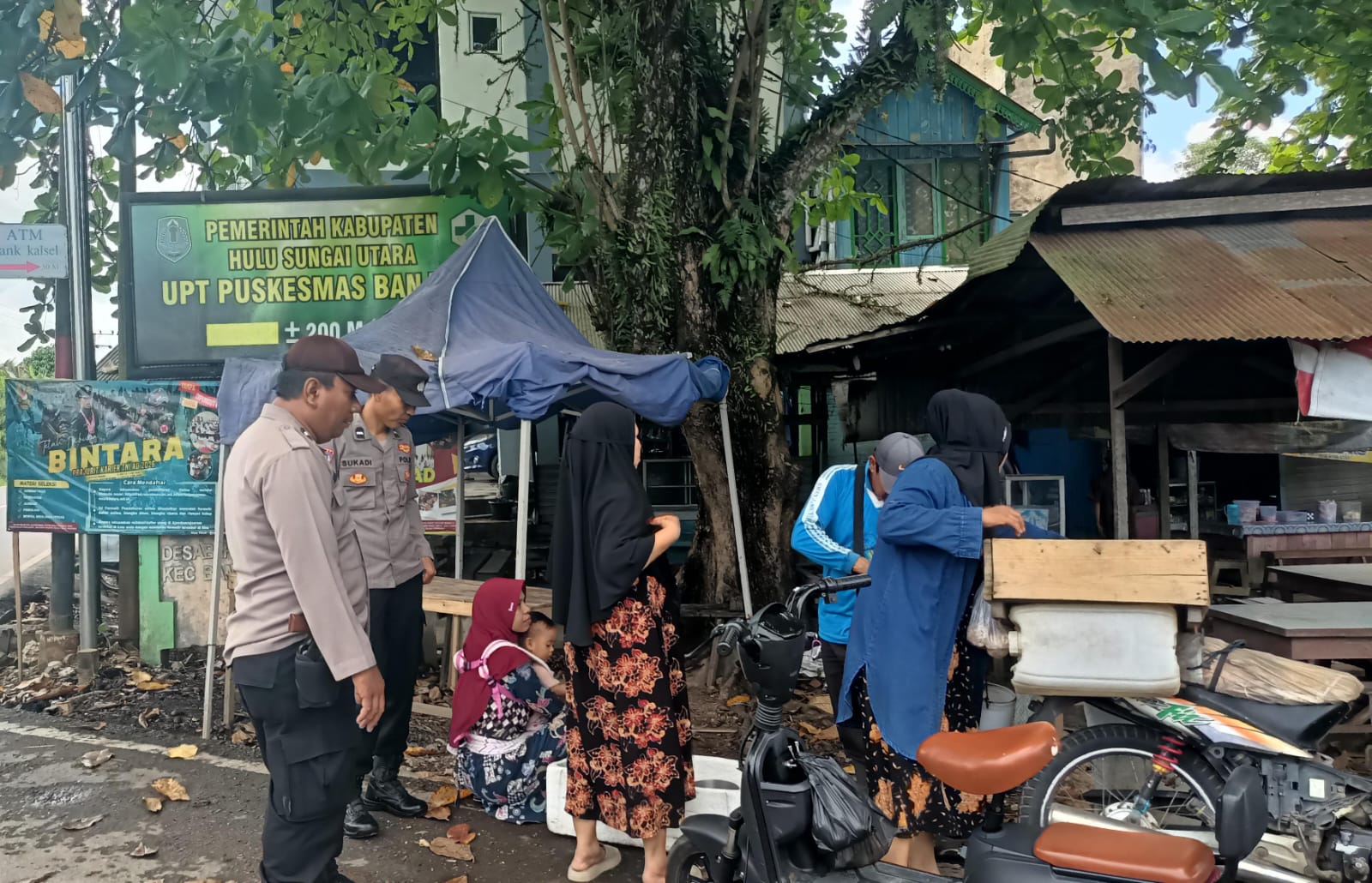 Patroli Dialogis Polsek Banjang, Sampaikan Imbauan Kamtibmas kepada Warga Desa Banjang