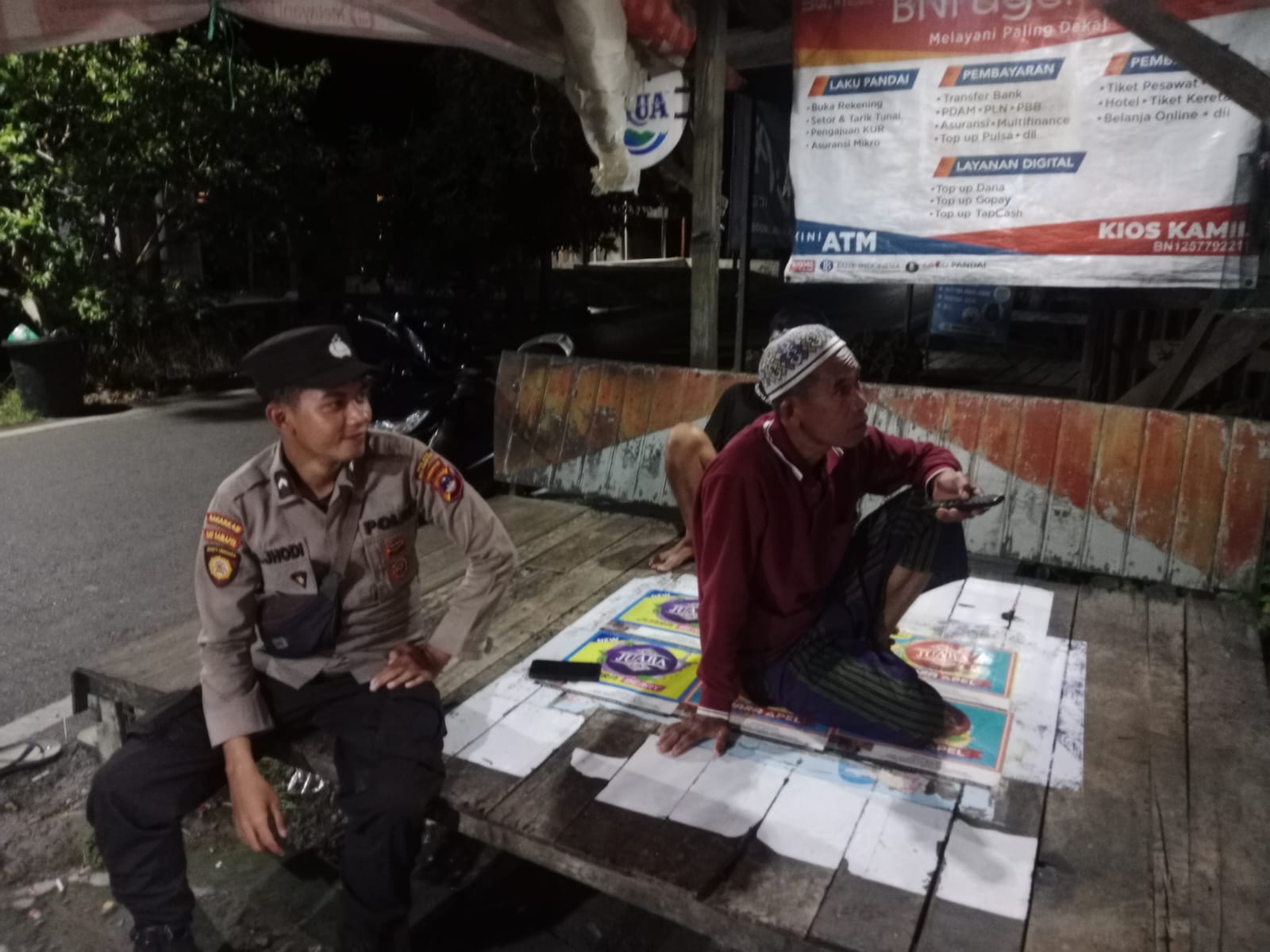 Polsek Babirik Gelar Patroli Dialogis dan Sambang, Jaga Kamtibmas di Wilayah Hukum Polres HSU