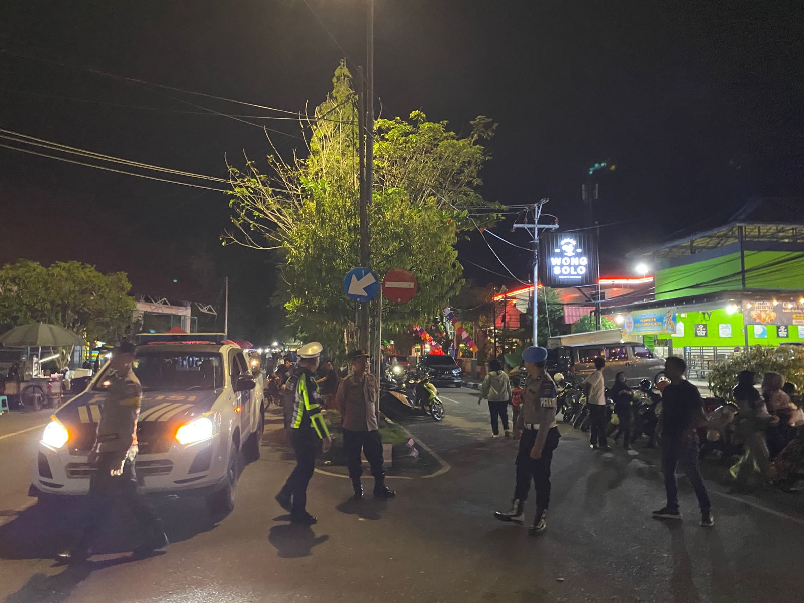 Patroli Gabungan Polres HSU Amankan Malam Hari di Sekitar Amuntai Expo 2026