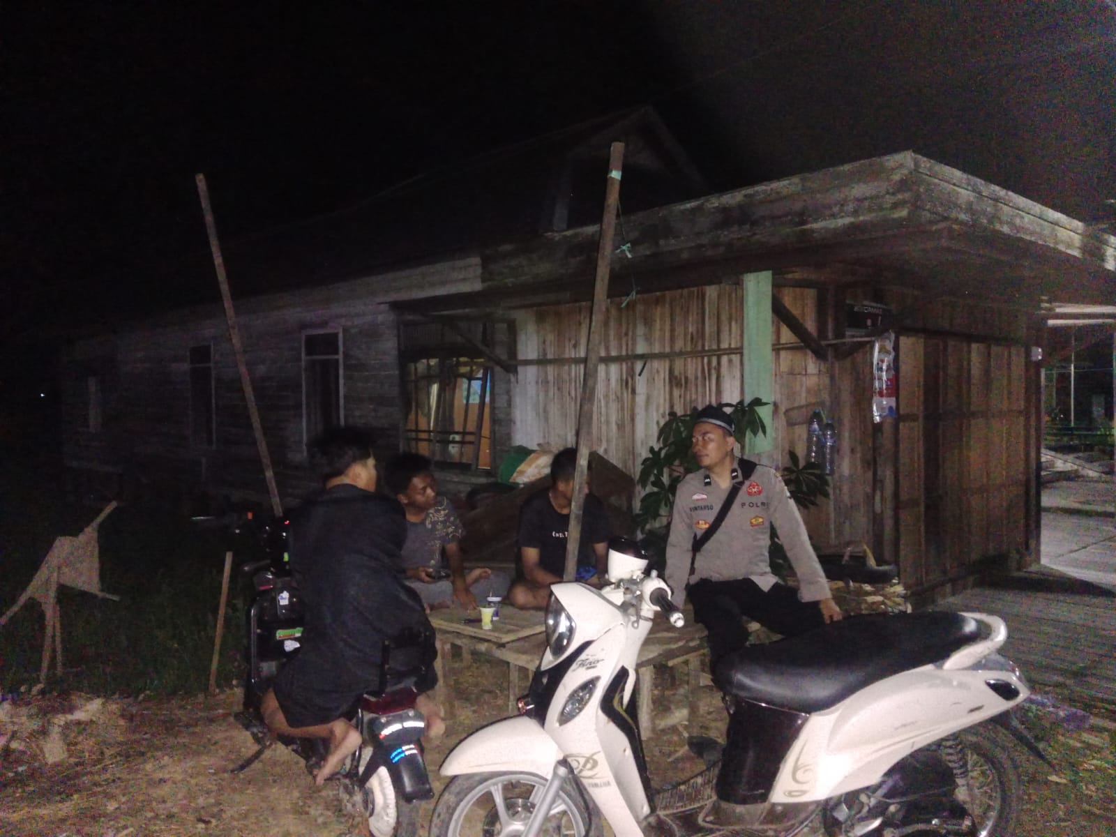 Polsek Babirik Gelar Patroli Dialogis dan Sambang, Jaga Kamtibmas di Wilayah Hukum Polres HSU