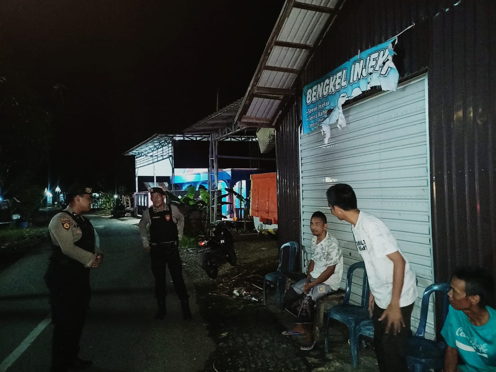 Sat Samapta Polres HSU Gelar Patroli Kota Malam Hari, Cegah Premanisme, Tawuran dan Balap Liar